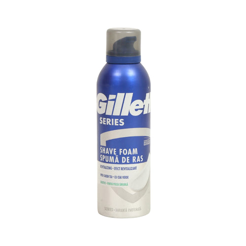 GILLETTE SHAVING FOAM REVITALIZING WITH GREEN TEA 200 ML