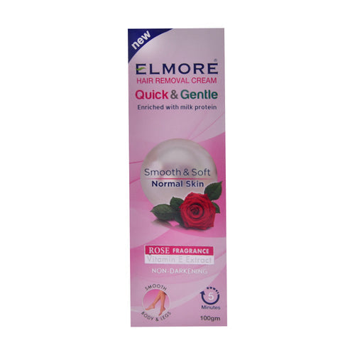 ELMORE QUICK & GENTLE HAIR REMOVAL CREAM ROSE 100 GM