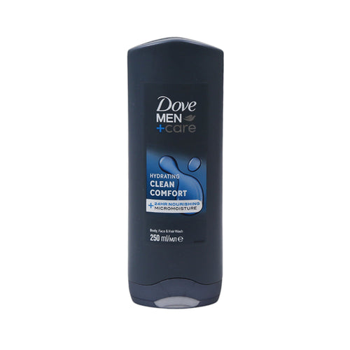 DOVE MEN CARE BODY AND FACE WASH CLEAN COMFORT 250 ML