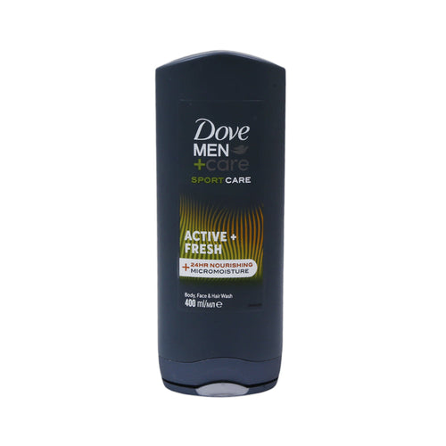 DOVE MEN CARE BODY AND FACE WASH ACTIVE FRESH 400 ML