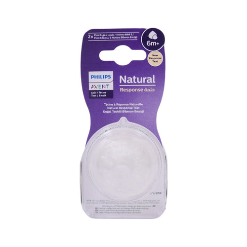 PHILIPS AVENT TEATS FLOW NATURAL THICK FEED 2PC 6M+ SCY966/2
