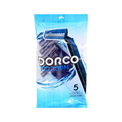 DORCO RAZOR TWIN BLADE 5PC PACK TD708N