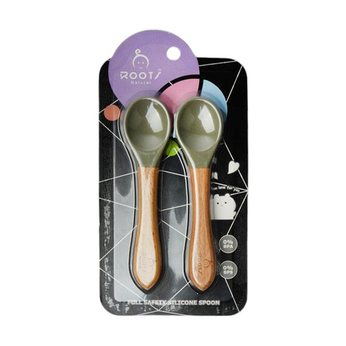 ROOTS SILICONE SPOON 2 PCS F0008