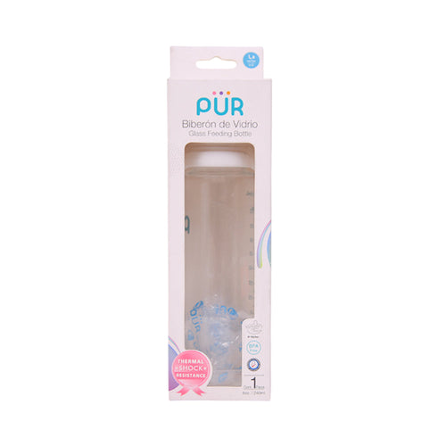 PUR GLASS FEEDING BOTTLE 1203 240 ML