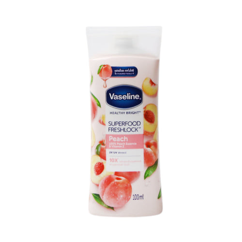 VASELINE LOTION SUPER FOOD FRESH LOCK PEACH 100 ML