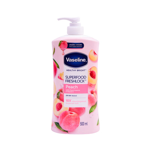 VASELINE LOTION PEACH VITAMIN E 500 ML