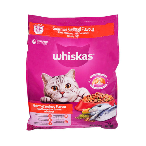 WHISKAS CAT FOOD ADULT GOURMET SEAFOOD 1+YEAR 3 KG