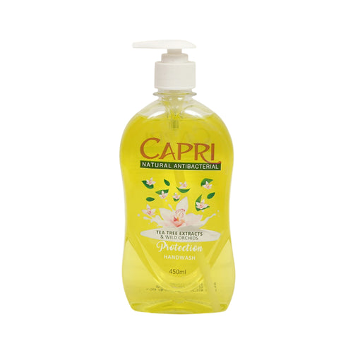 CAPRI ANTIBACTERIAL HAND WASH TEA TREE 450 ML BOTTLE