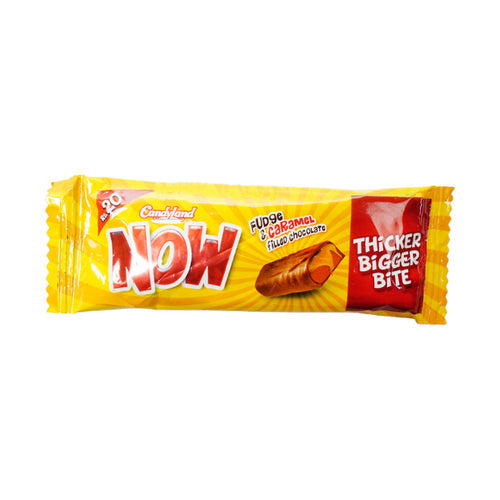 NOW FUDGE & CARAMEL CHOCOLATE 18 GM