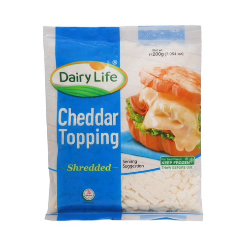 DAIRY LIFE CHEDDAR CHEESE SHREDDED 200GM (48 PCS)
