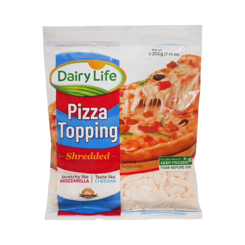 DAIRY LIFE PIZZA TOPPING SHREDDED 200GM (48 PCS)