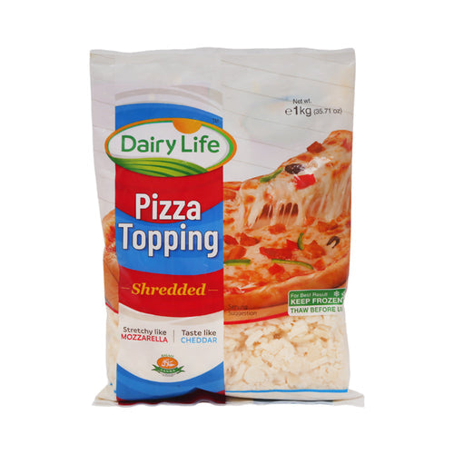 DAIRY LIFE PIZZA TOPPING SHREDDED 1KG (8 PCS)