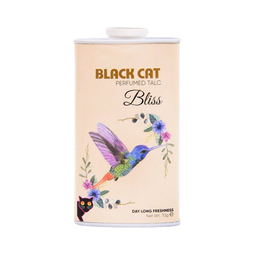 BLACK CAT PERFUMED TALC BIISS DAY LONG FRESHNESS 70GM