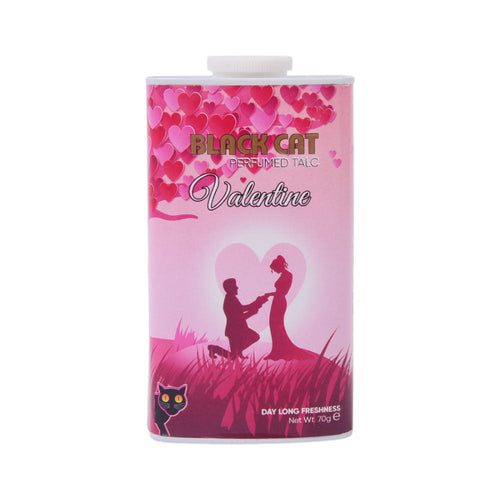 BLACK CAT PERFUMED TALC VALENTINE DAY LONG FRESHNESS 70GM