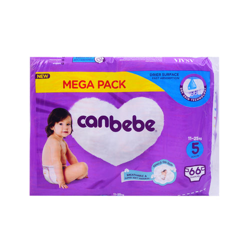 CANBEBE DIAPER JUNIOR 66 PCS MEGA PACK