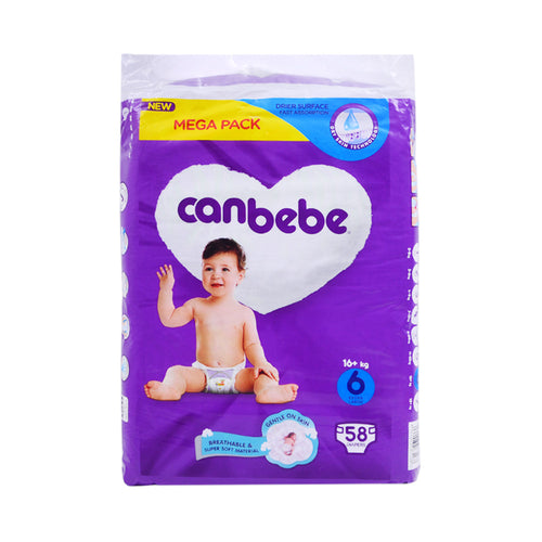 CANBEBE DIAPER EXTRA LARGE 58 PCS MEGA PACK