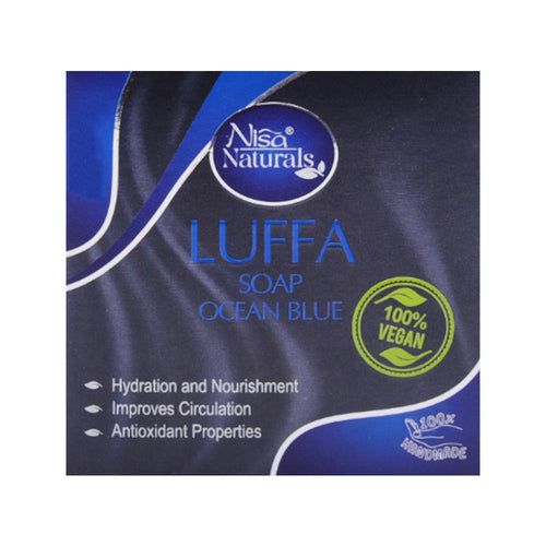 NISA NATURALS OCEAN BLUE LUFFA SOAP 125GM