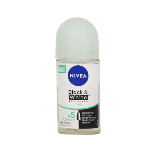 NIVEA ROLL ON BLACK & WHITE INVISIBLE FRESH 50 ML