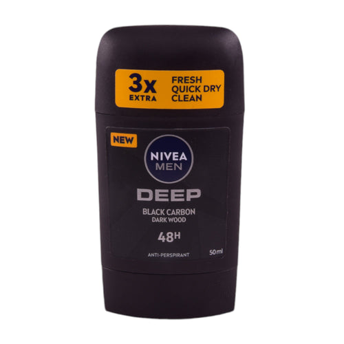 NIVEA MEN DEODORANT ROLL ON STICK DEEP BLACK CARBON 50ML