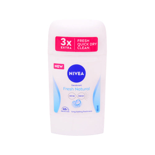 NIVEA DEODORANT ROLL ON STICK FRESH NATURAL 50ML