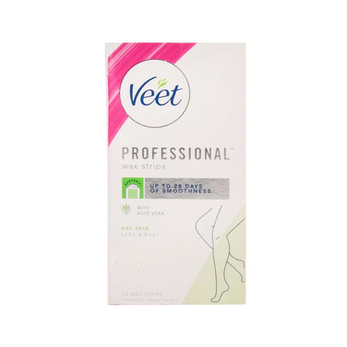 VEET ALOE VERA BODY WAX STRIPS 20PC DRY SKIN