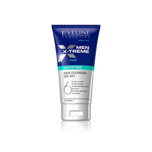 EVELINE MEN XTREME MATTIFYING FACE CLEANSING GEL 6 IN 1 150M
