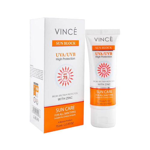 VINCE SUNBLOCK EXTRA SUN PROTECTION & SUN CARE SPF75 75 ML