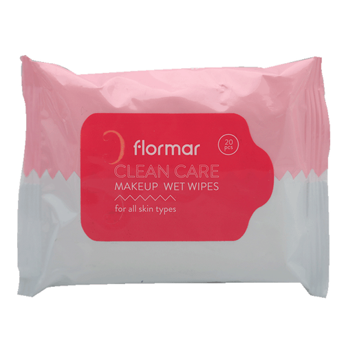 FLORMAR CLEAN CARE MAKEUP WET WIPES 20PCS