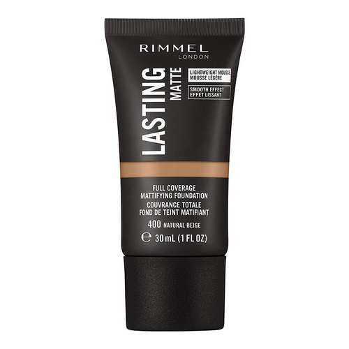 RIMMEL LASTING MATTE 400 NATURAL BEIGE FOUNDATION 30ML