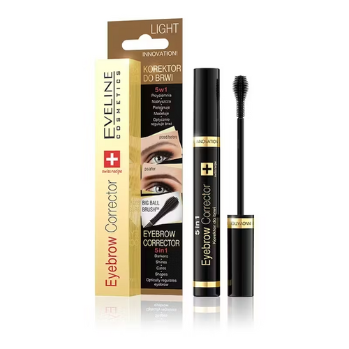 EVELINE EYEBROW CORRECTOR LIGHT BROWN 9 ML