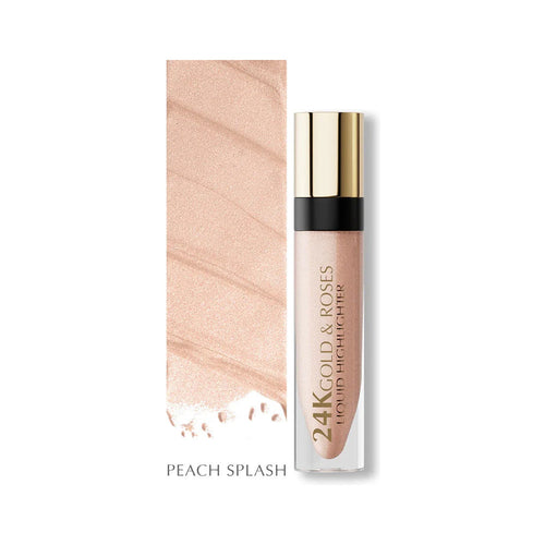 24K GOLD & ROSES LIQUID HIGHLIGHTER (PEACH SPLASH)