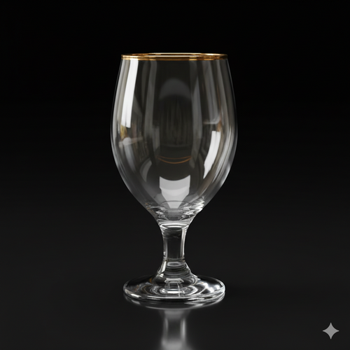 GLASS PSB BISTRO GOLD 44417-40 (Pack 6)