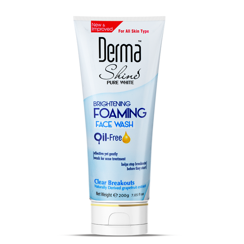 DERMA SHINE WHITENING FOAMING FACE WASH 200 GM