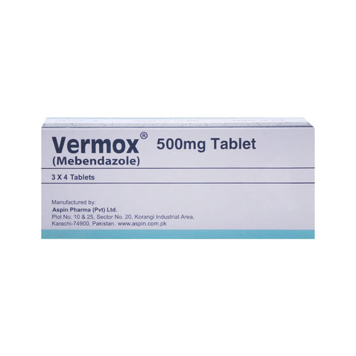 VERMOX 500MG TAB 12'S