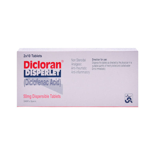 DICLORAN DISPERLET 50MG TAB