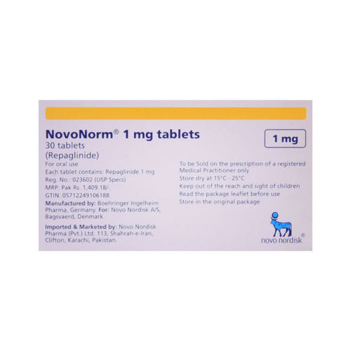 NOVONORM 1MG TAB