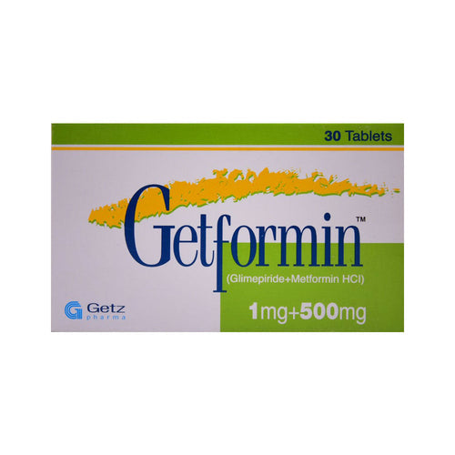 GETFORMIN 1MG/500MG TAB