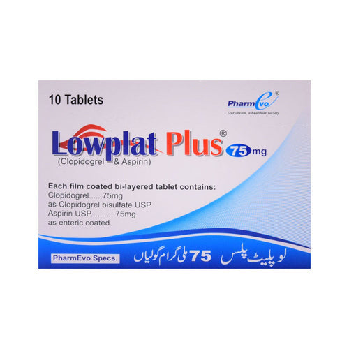 LOWPLAT PLUS 75MG TAB 10S
