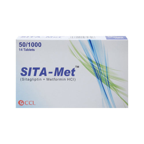 SITA MET 50/1000GM TAB 14S