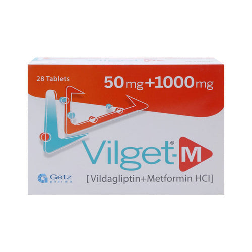 VILGET M 50/1000MG TAB 28S