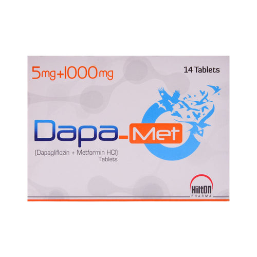 DAPA MET 5/1000MG TAB 14S