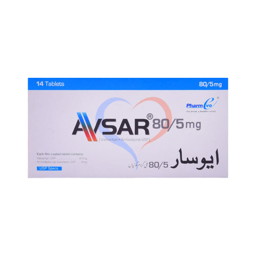 AVSAR 80/5MG TABLETS 14S