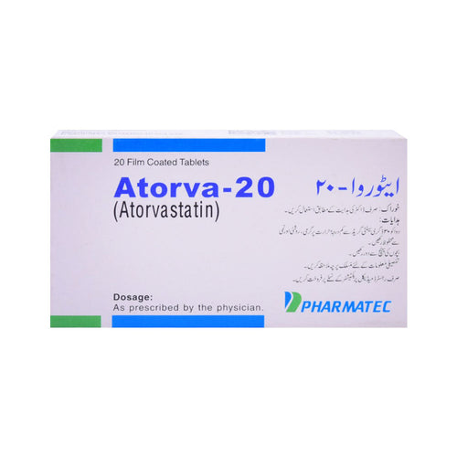 ATORVA 20MG TAB 20S