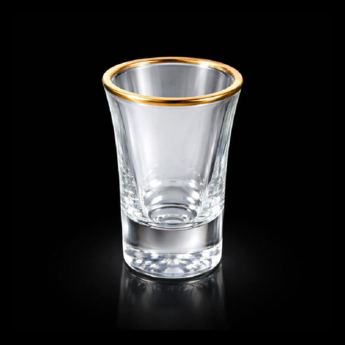 GLASS HONGLI IR SHORT GOLDEN G2102A (Pack of 6)