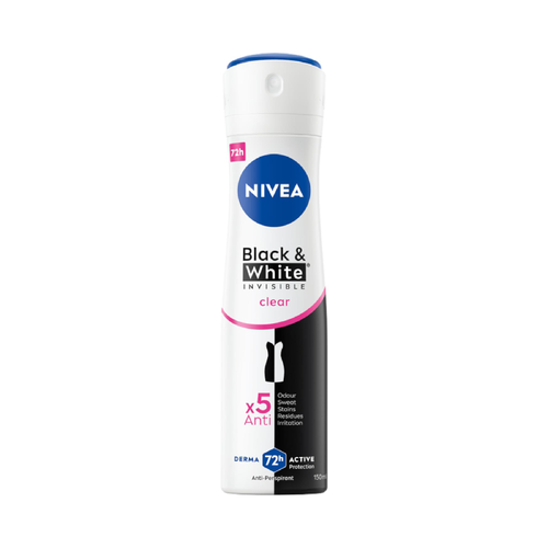 NIVEA DEODORANT INVISIBLE BLACK & WHITE CLEAR 150 ML