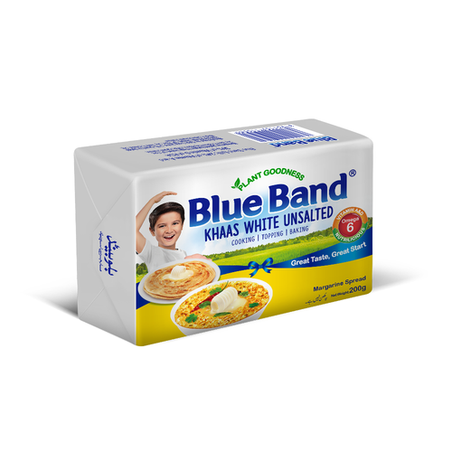 BLUE BAND KHAAS WHITE UNSALTED MARGARINE SPREAD 200 GM