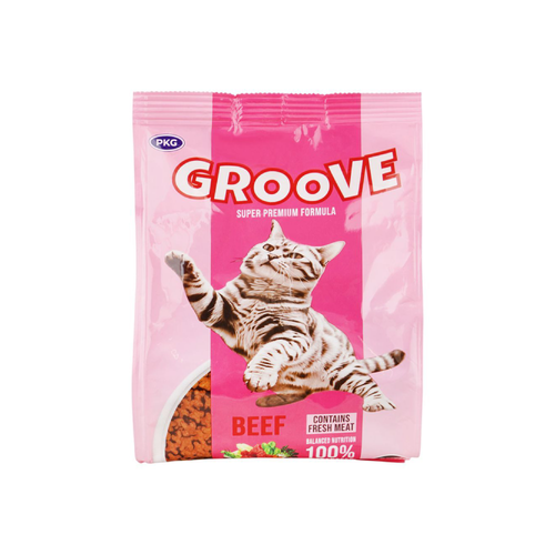 GROOVE CAT FOOD ADULT BEEF 450 GM