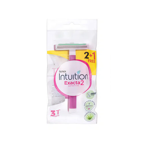 SCHICK EXACTA 2 WOMEN 2 + 1 PINK PACK THIN BLADE